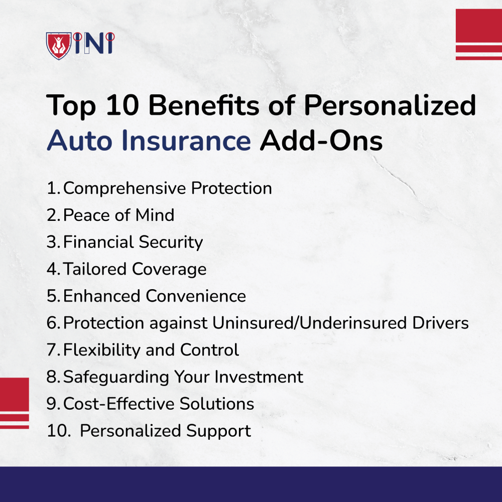 Top 10 Benefits of Personalized Auto Insurance Add-Ons