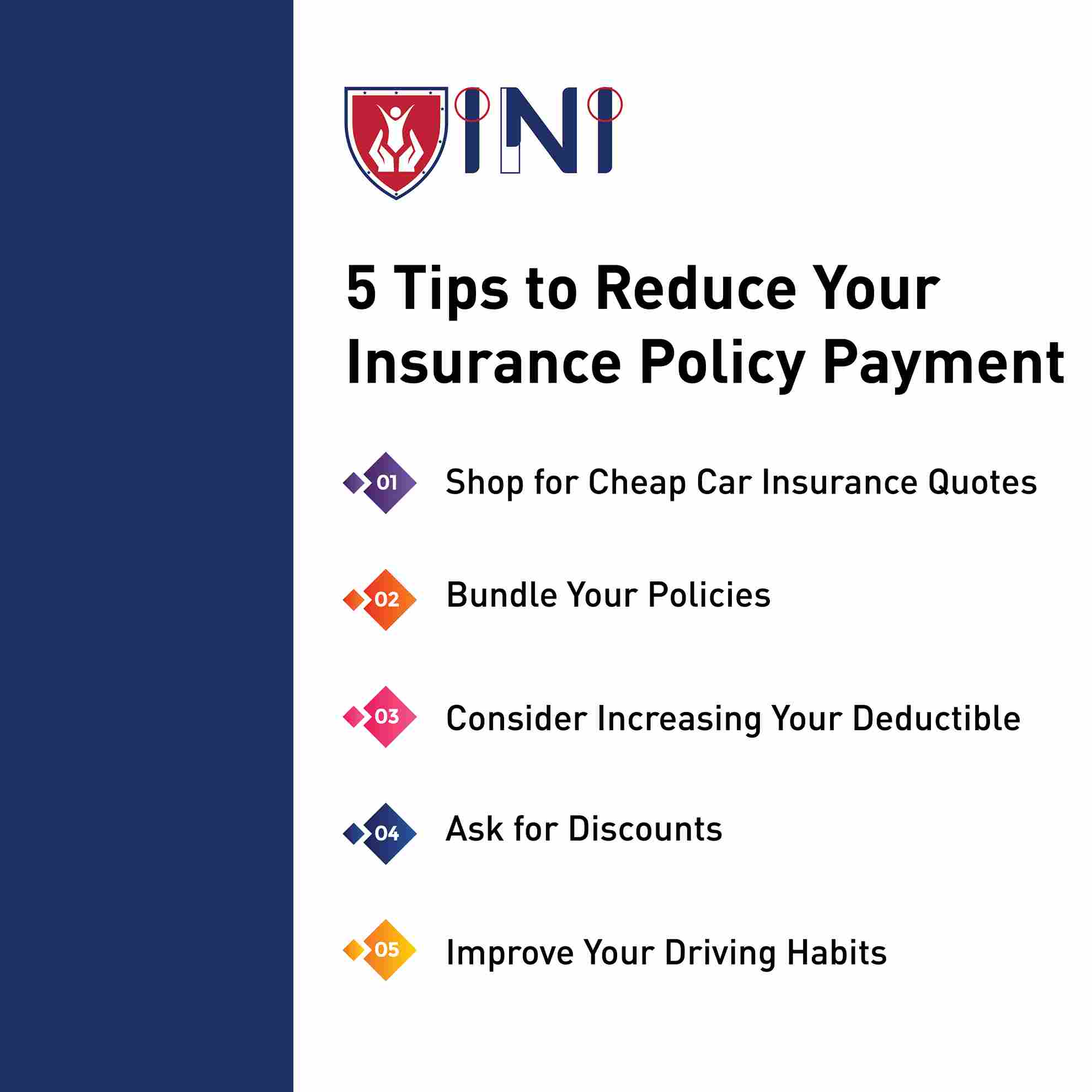 5 Tips to Reduce Your Insurance Policy Payment