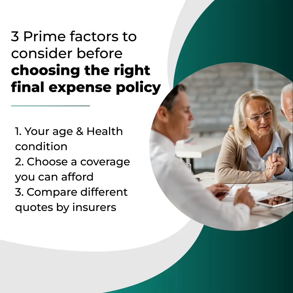 3 prime factors while choosing the right final expense policy